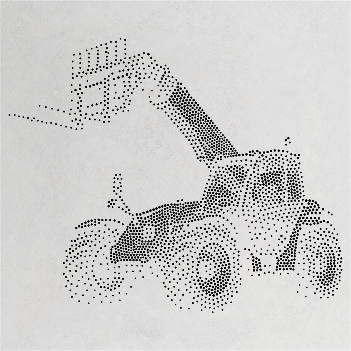 Farm Telehandler reusable Mylar stencil