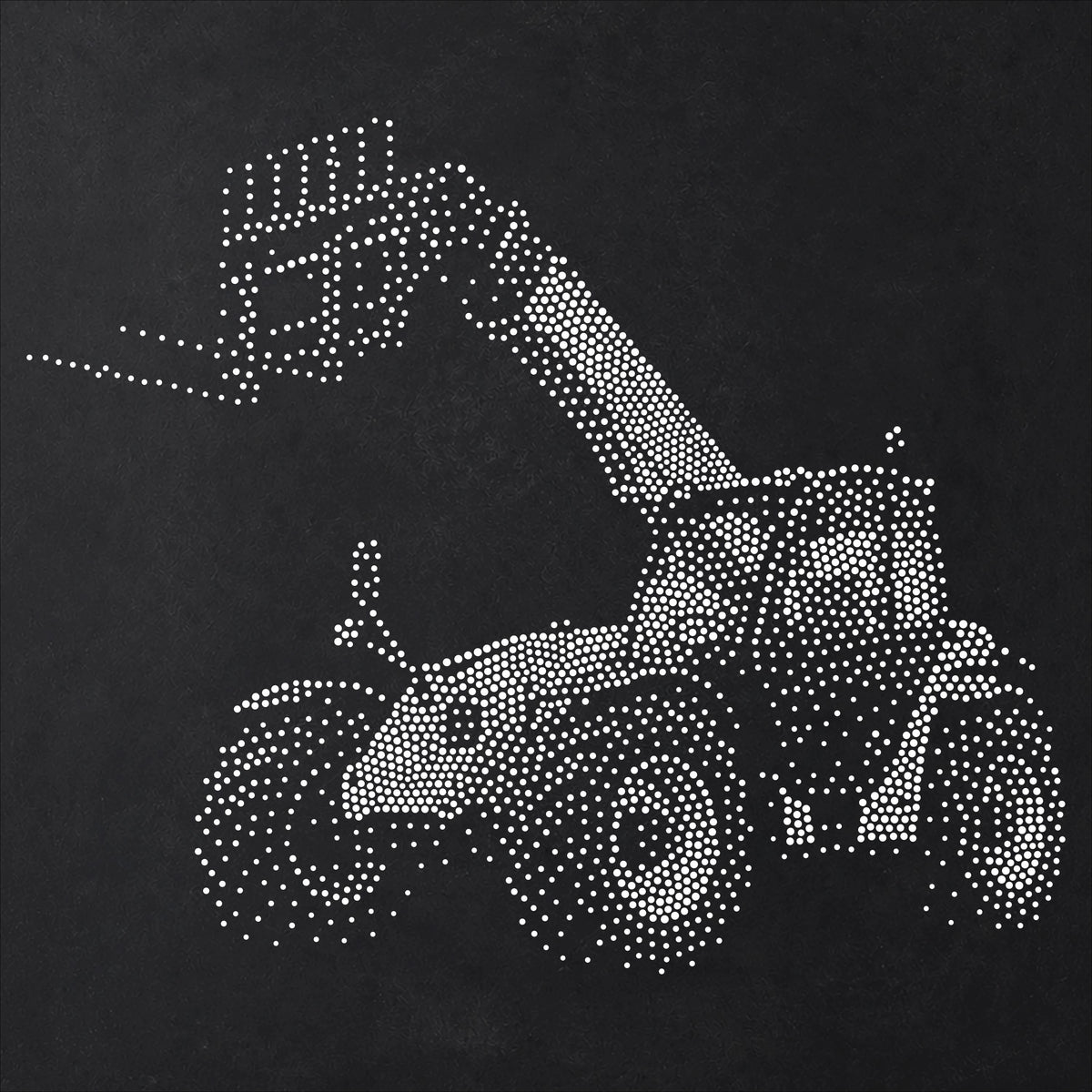 Farm Telehandler reusable Mylar stencil