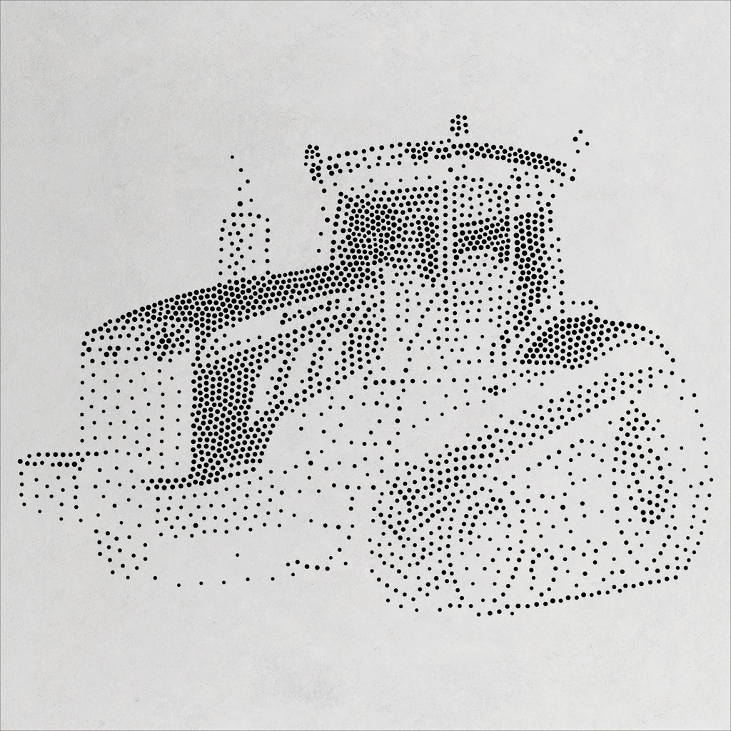 Tracked Tractor reusable Mylar stencil