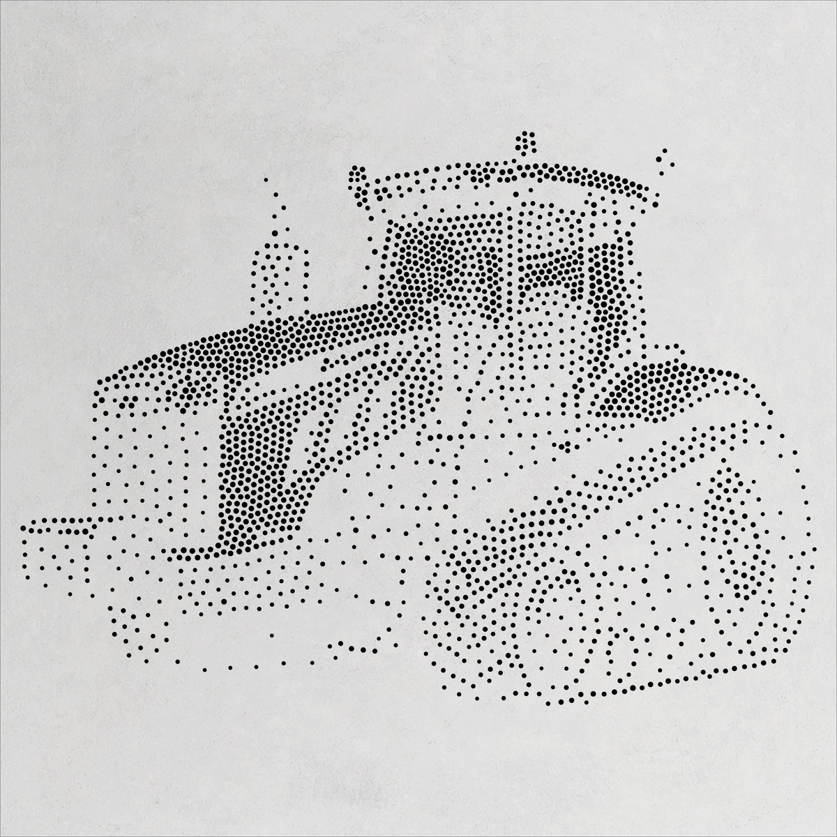 Tracked Tractor reusable Mylar stencil