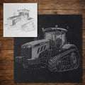 Tracked Tractor reusable Mylar stencil