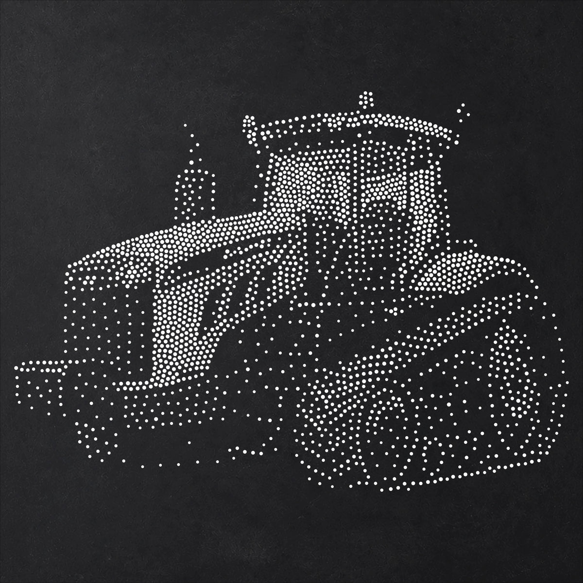Tracked Tractor reusable Mylar stencil