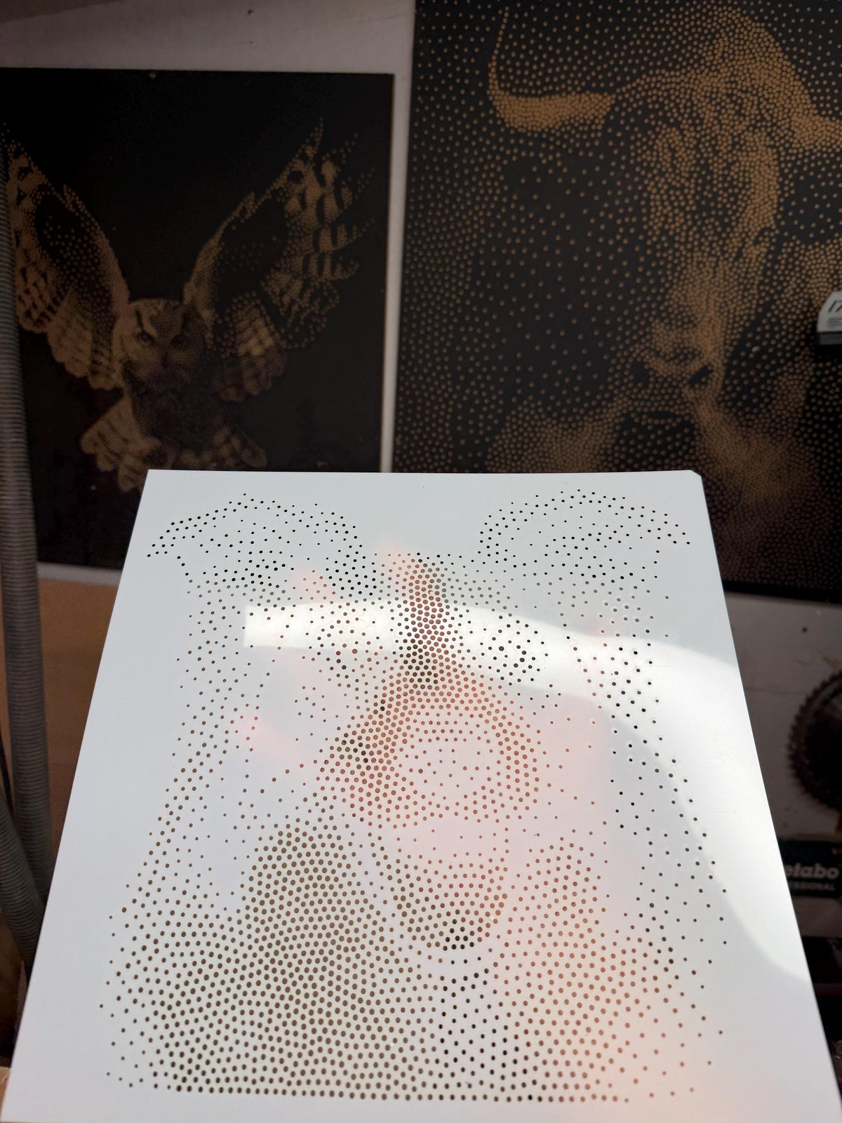 Border Collie Dog reusable Mylar stencil