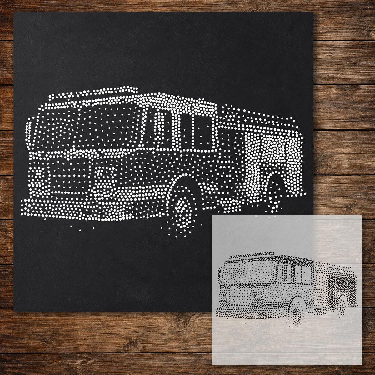 Fire Engine reusable Mylar stencil