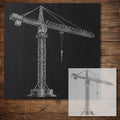 Tower Crane reusable Mylar stencil