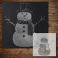 Christmas Snowman reusable Mylar stencil