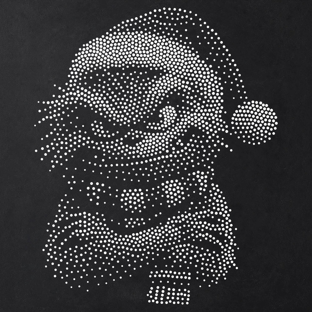 Grumpy Christmas Monster reusable Mylar stencil