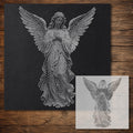 Christmas Angel reusable Mylar stencil