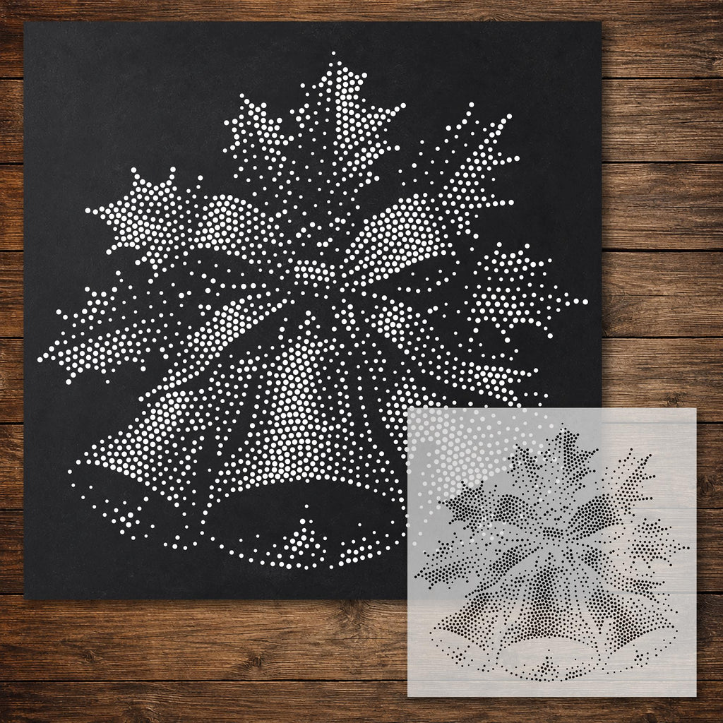 Christmas Bells reusable Mylar stencil