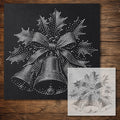 Christmas Bells reusable Mylar stencil