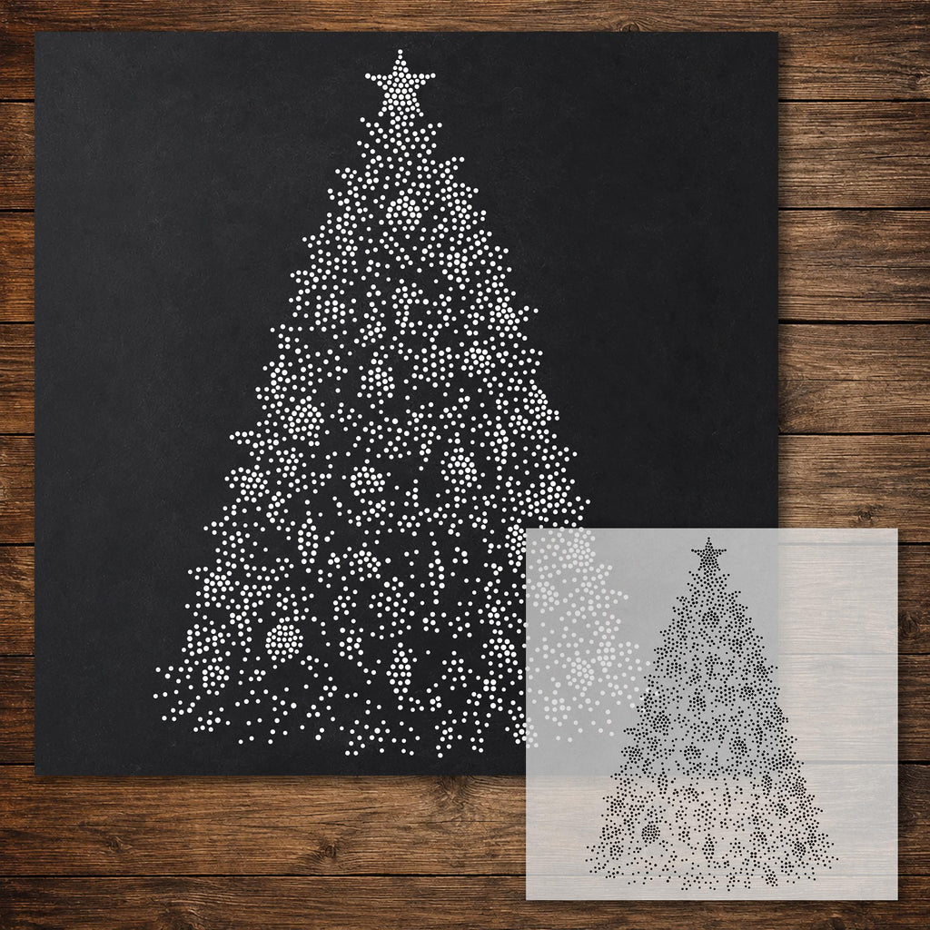Christmas Tree reusable Mylar stencil