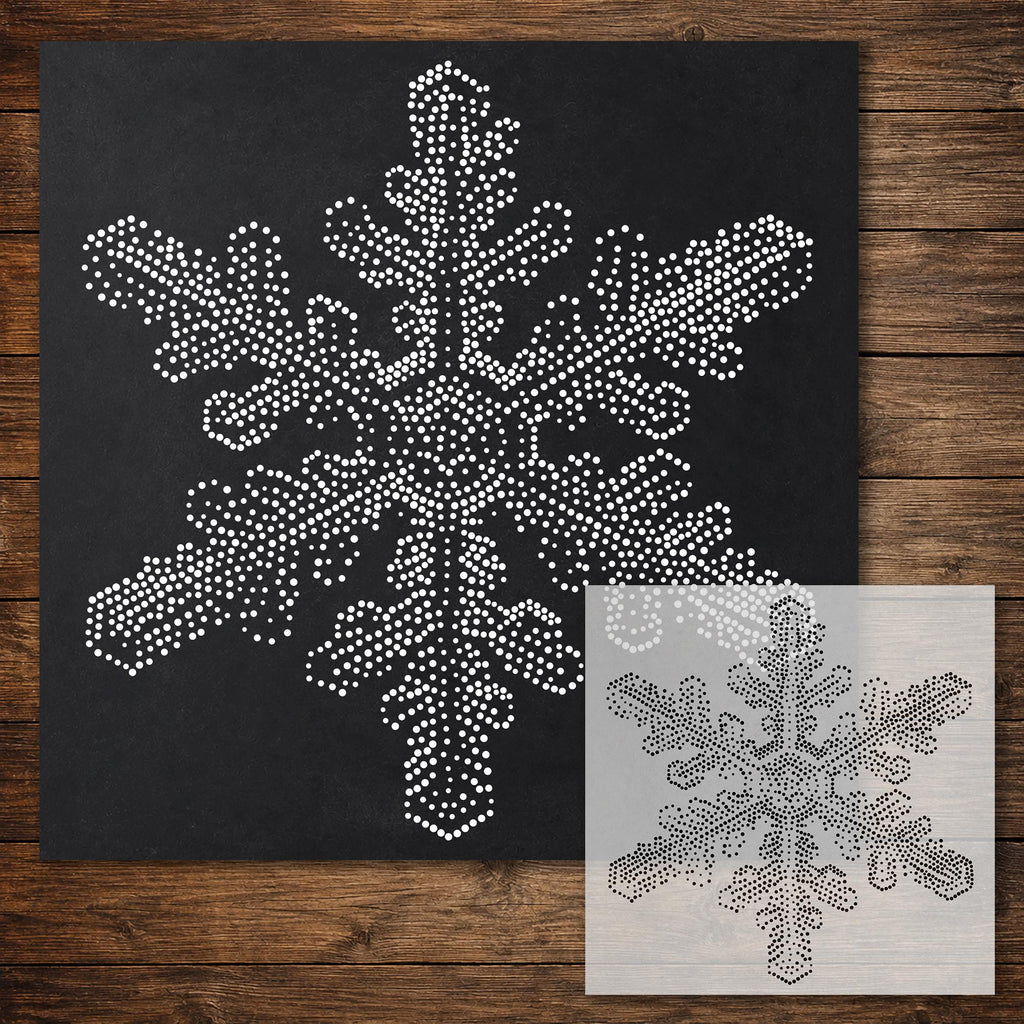 Snowflake reusable Mylar stencil
