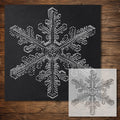 Snowflake reusable Mylar stencil