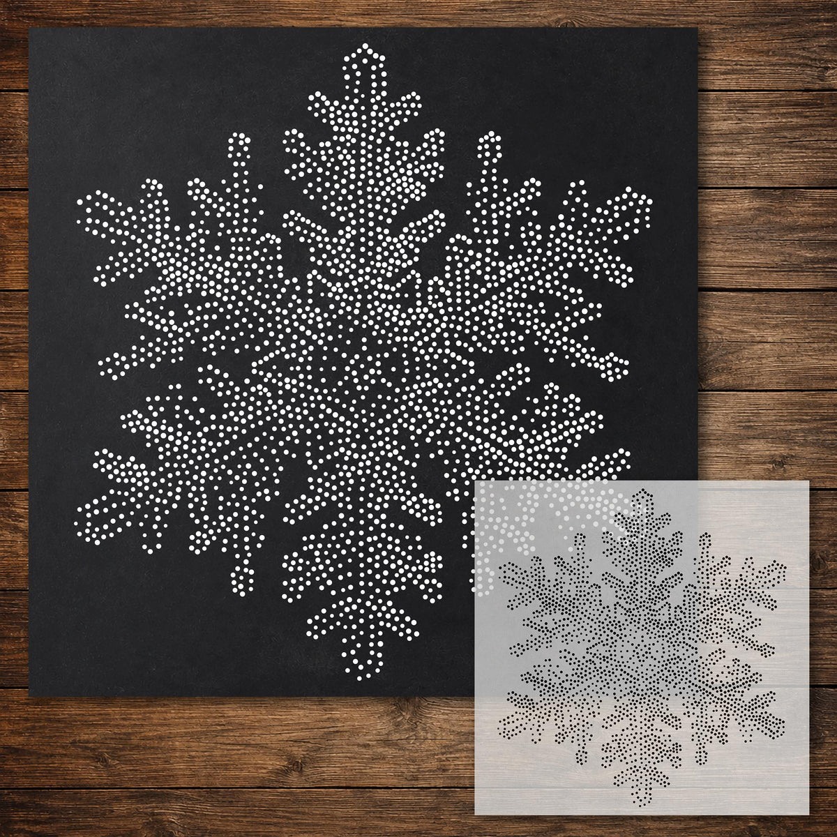 Snowflake reusable Mylar stencil