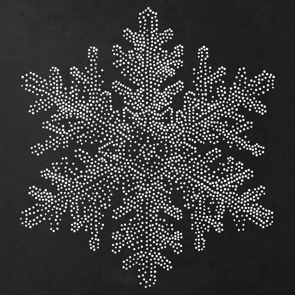 Snowflake reusable Mylar stencil