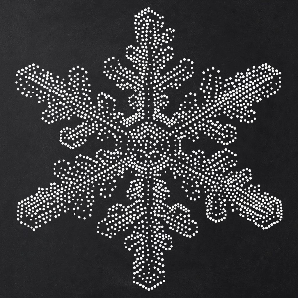 Snowflake reusable Mylar stencil