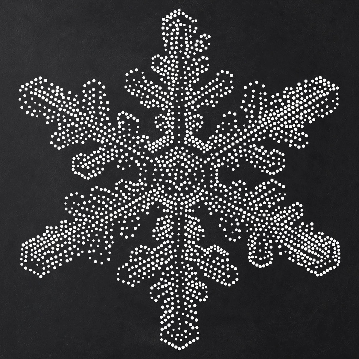 Snowflake reusable Mylar stencil