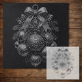 Christmas Bauble Bouquet reusable Mylar stencil