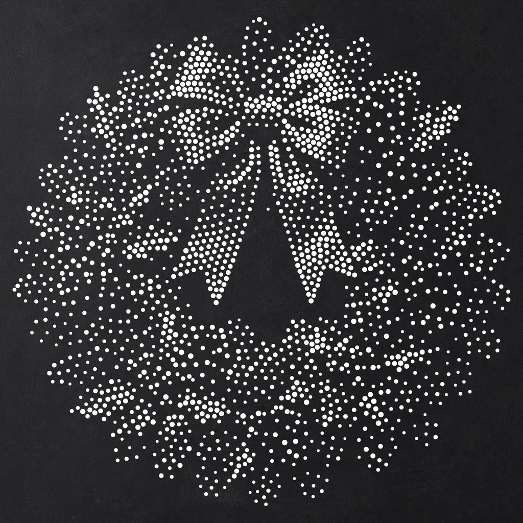 Christmas Wreath reusable Mylar stencil