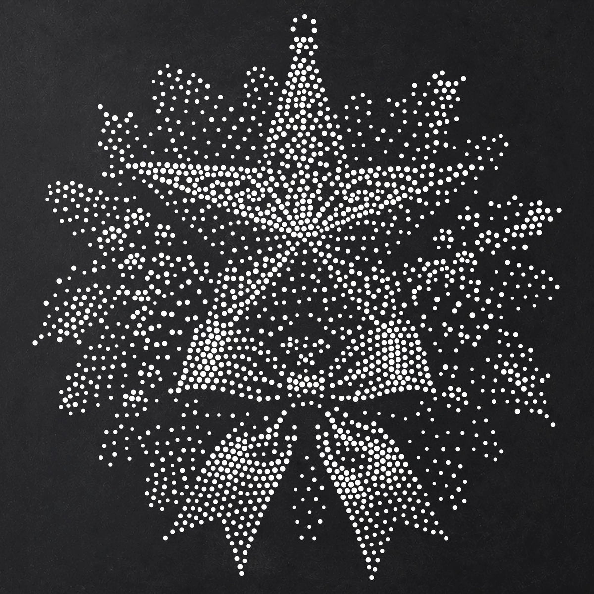 Christmas Star Wreath reusable Mylar stencil