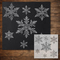 Christmas Snowflakes #1 reusable Mylar stencil