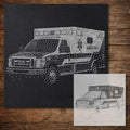 Ambulance reusable Mylar stencil