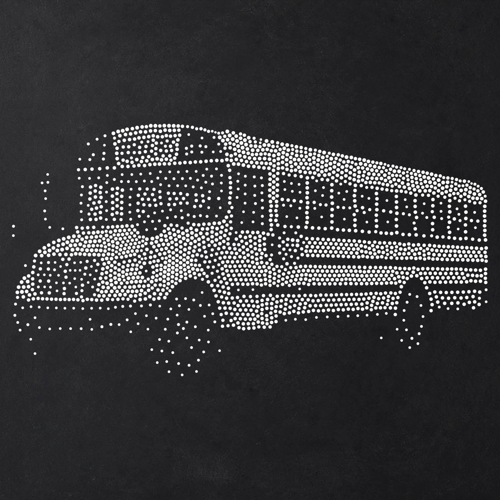 School Bus reusable Mylar stencil