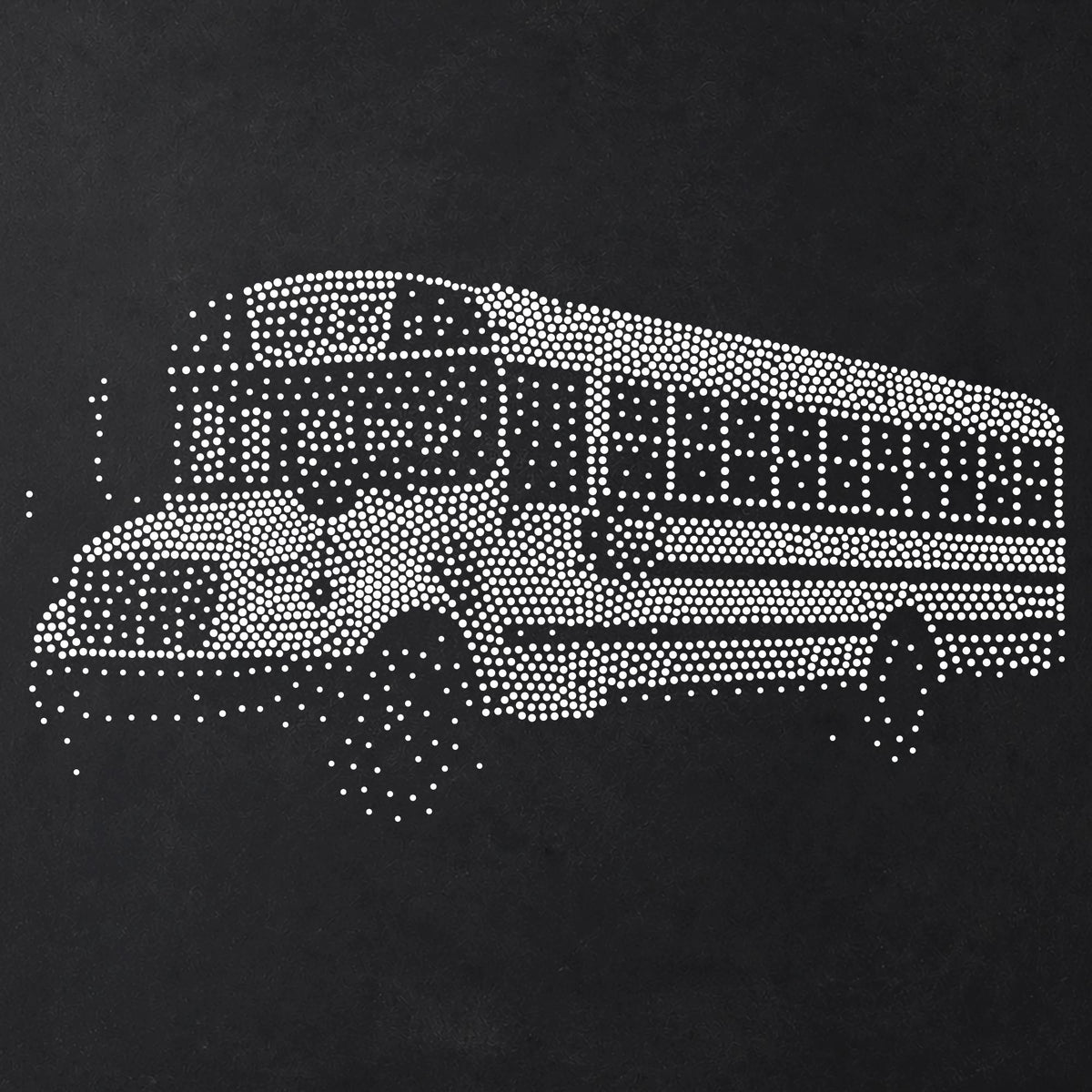 School Bus reusable Mylar stencil