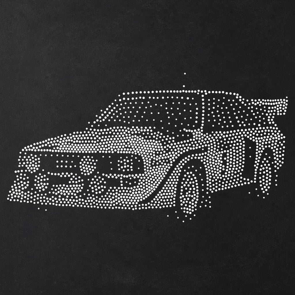 Rally Car reusable Mylar stencil