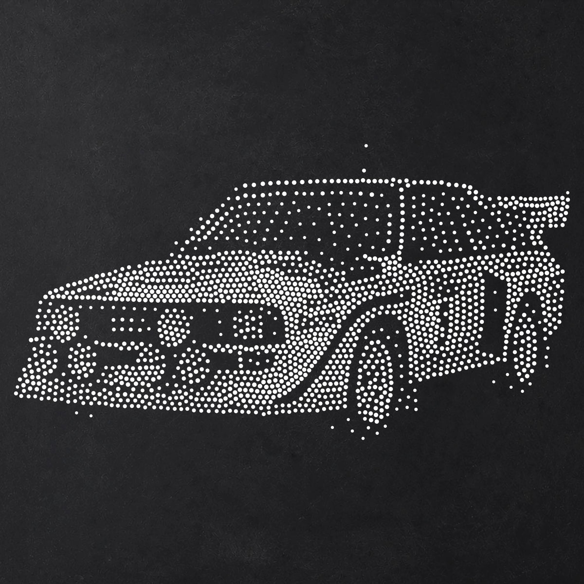 Rally Car reusable Mylar stencil
