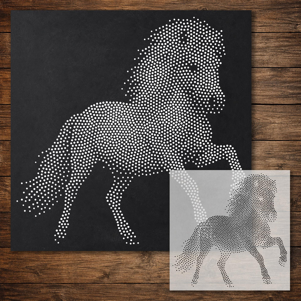 Pony reusable Mylar stencil