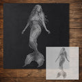 Mermaid reusable Mylar stencil