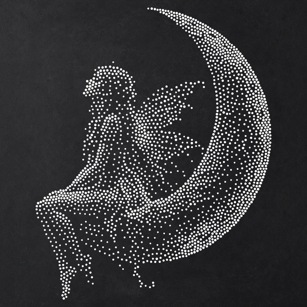 Fairy on Moon reusable Mylar stencil