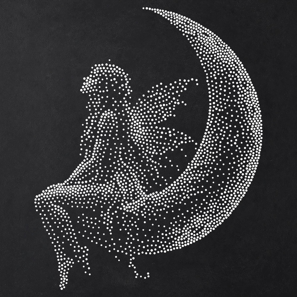 Fairy on Moon reusable Mylar stencil