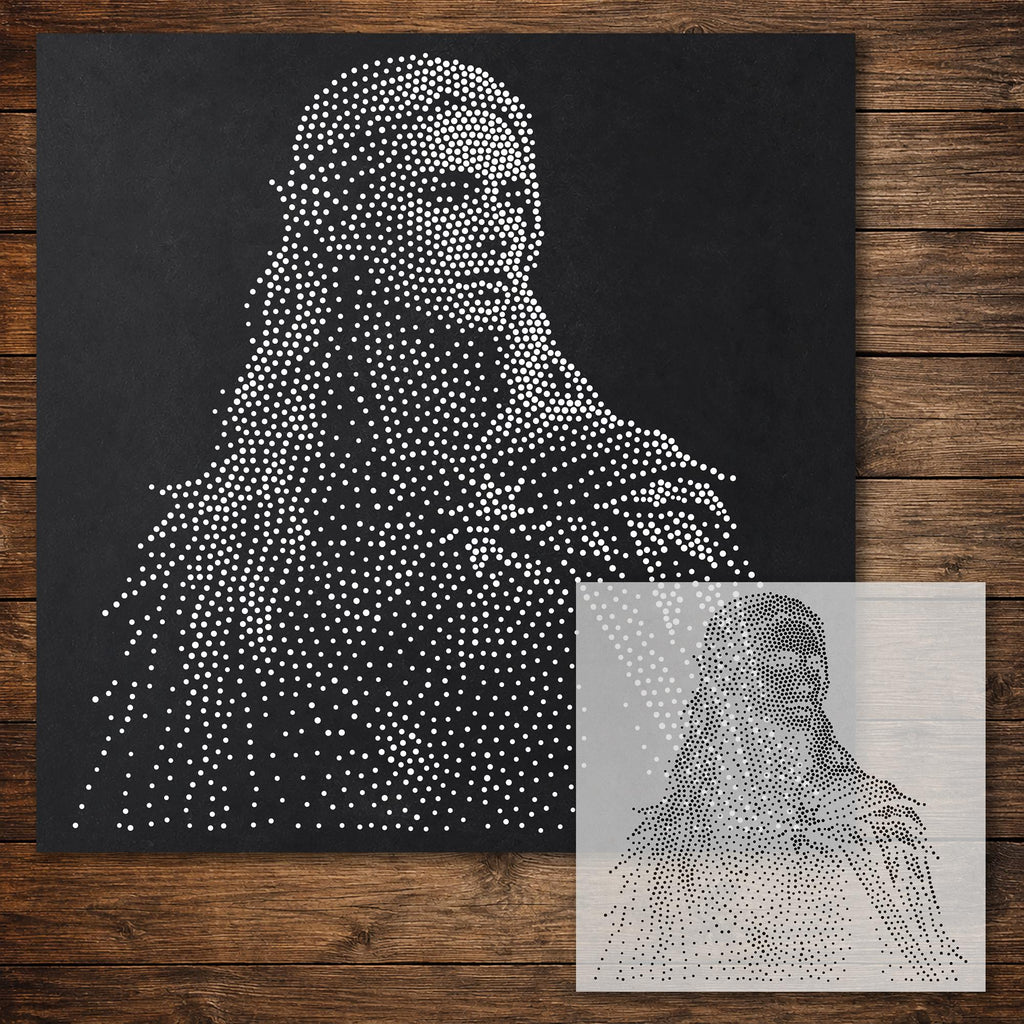 Elf Portrait reusable Mylar stencil