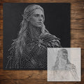 Elf Portrait reusable Mylar stencil
