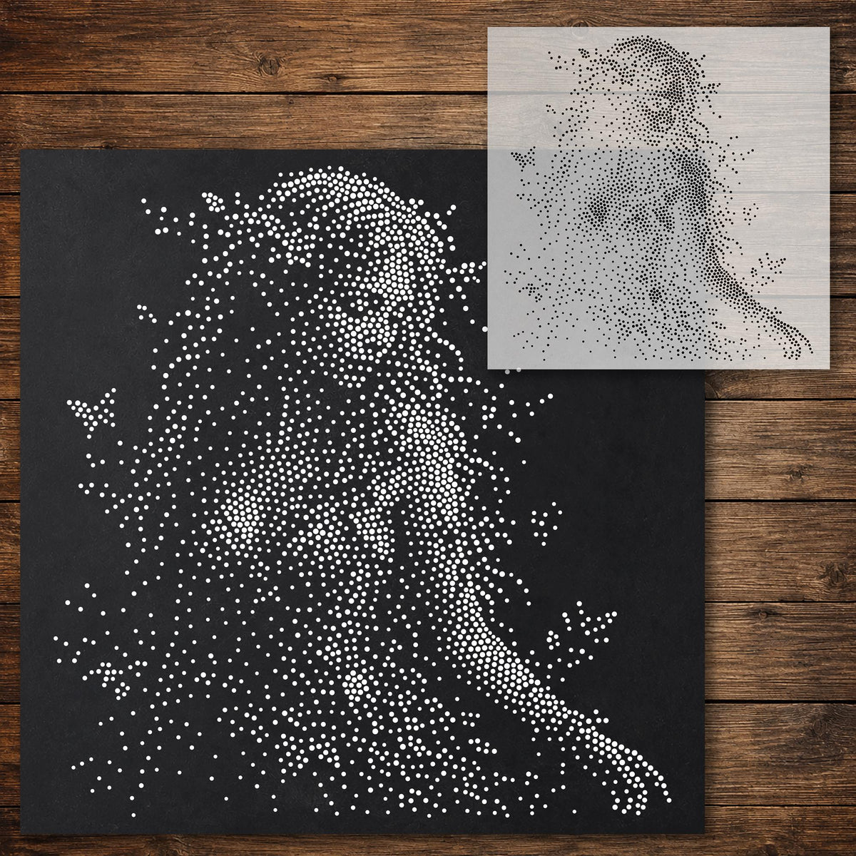 Woodland Nymph reusable Mylar stencil