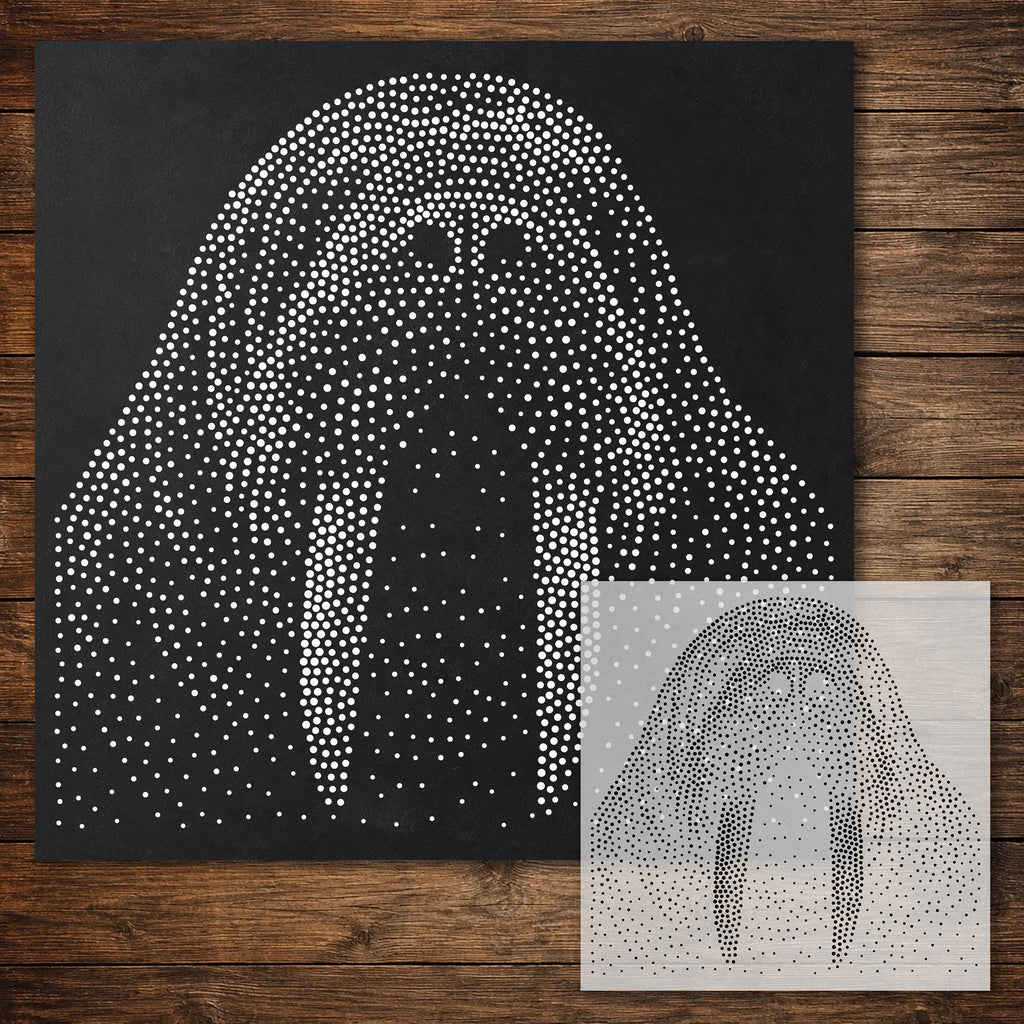 Walrus Portrait reusable Mylar stencil