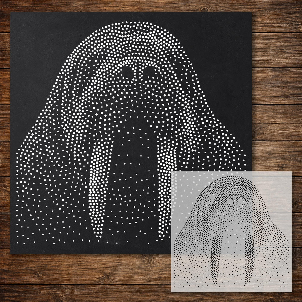 Walrus Portrait reusable Mylar stencil