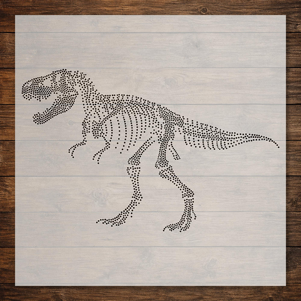 T Rex Dinosaur Skeleton reusable Mylar stencil
