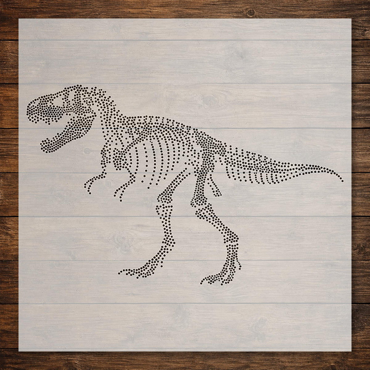 T Rex Dinosaur Skeleton reusable Mylar stencil