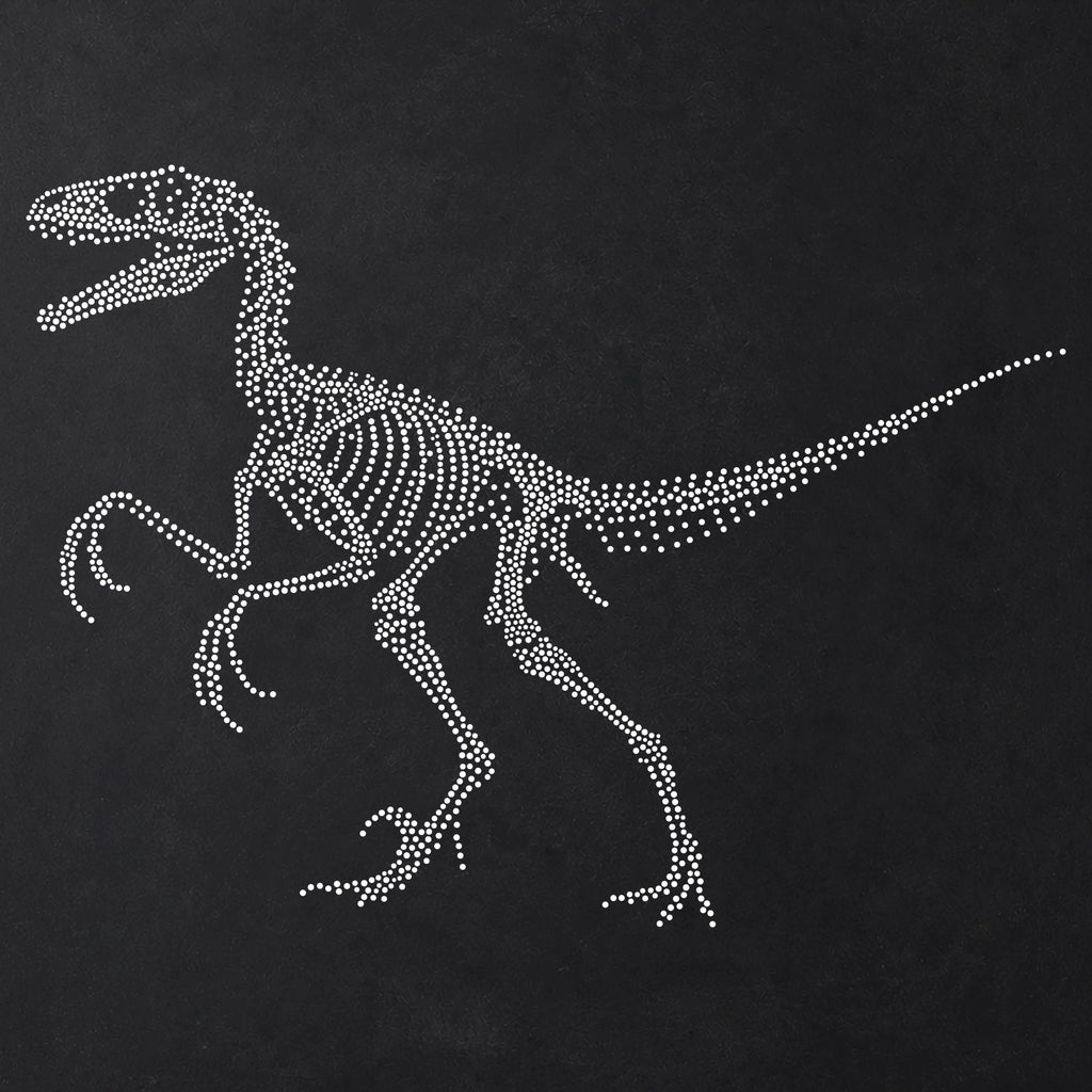 Velociraptor Dinosaur Skeleton reusable Mylar stencil