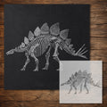 Stegosaurus Skeleton Dinosaur reusable Mylar stencil
