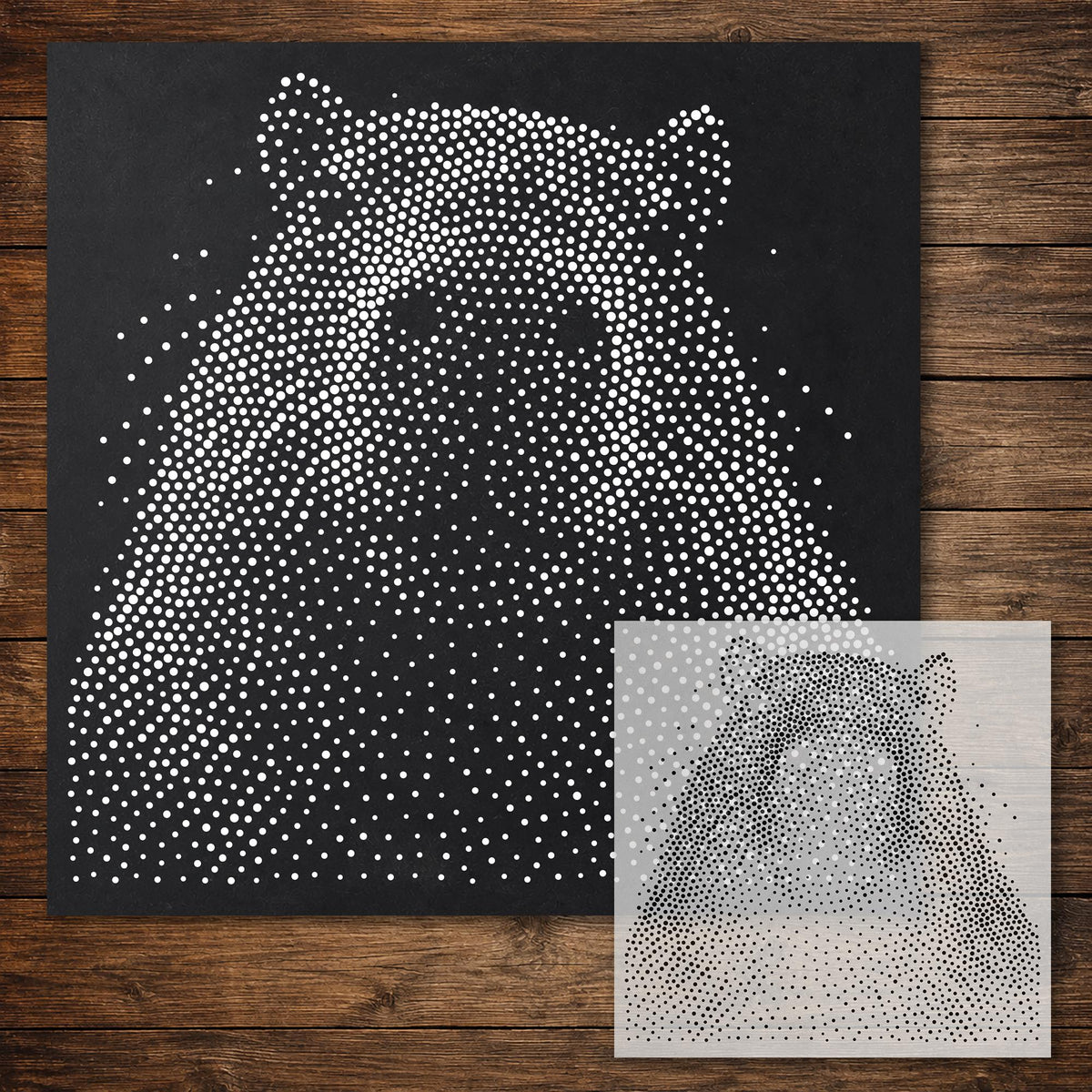 Capybara Portrait reusable Mylar stencil