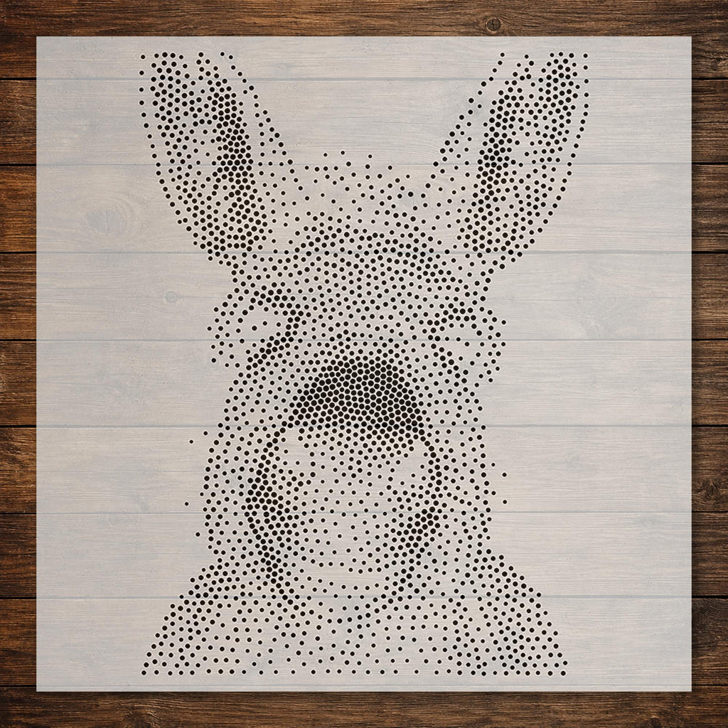 Donkey Portrait reusable Mylar stencil
