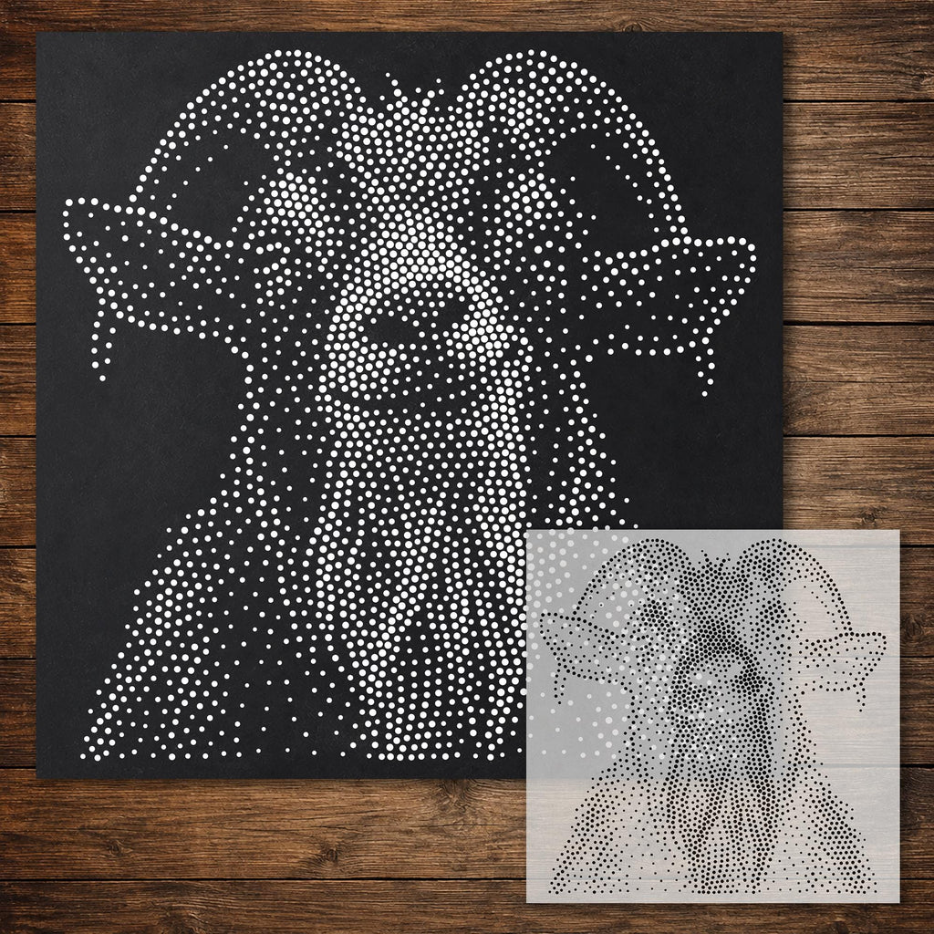 Goat Portrait reusable Mylar stencil