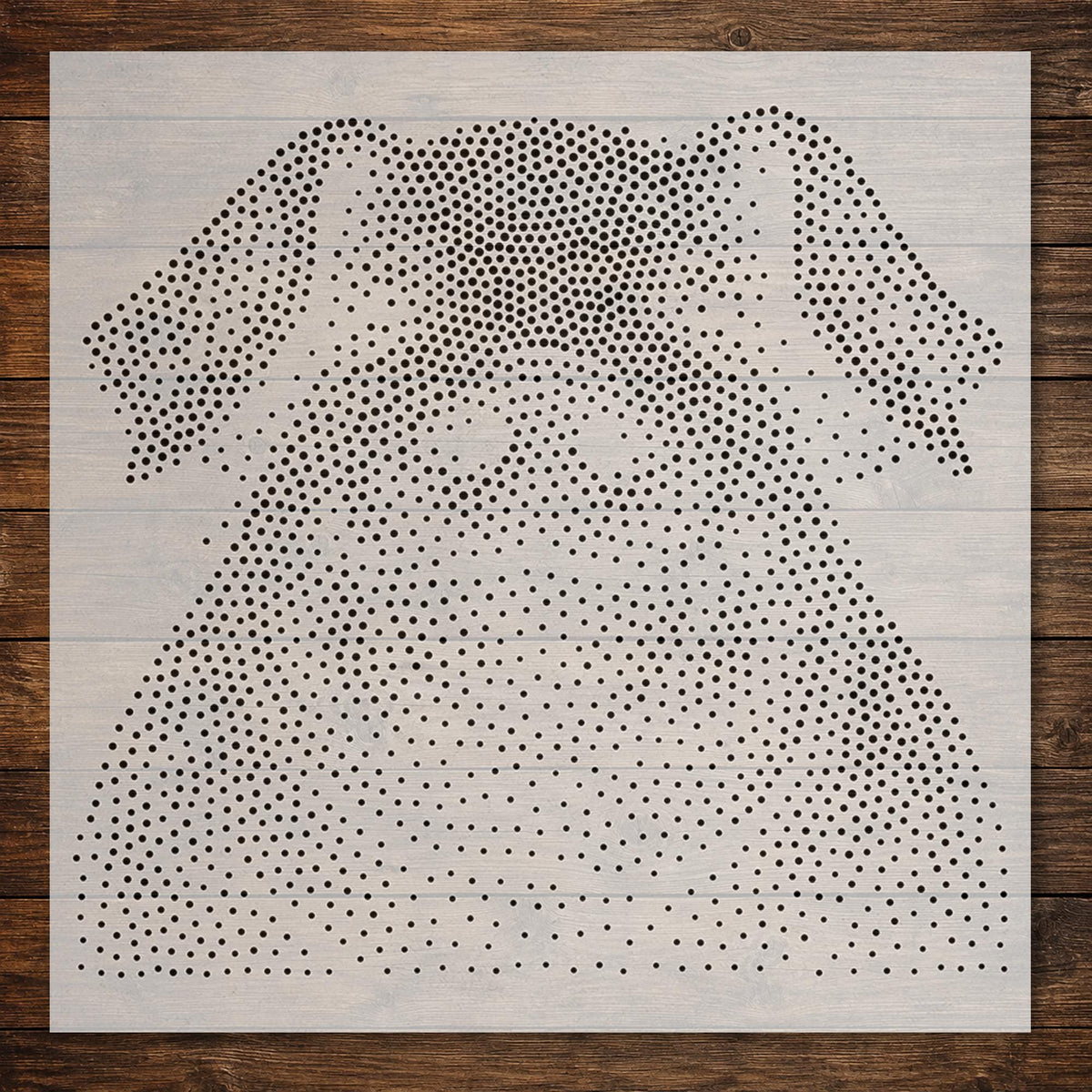 Pig Portrait reusable Mylar stencil