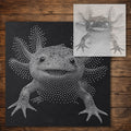 Axolotl Portrait reusable Mylar stencil
