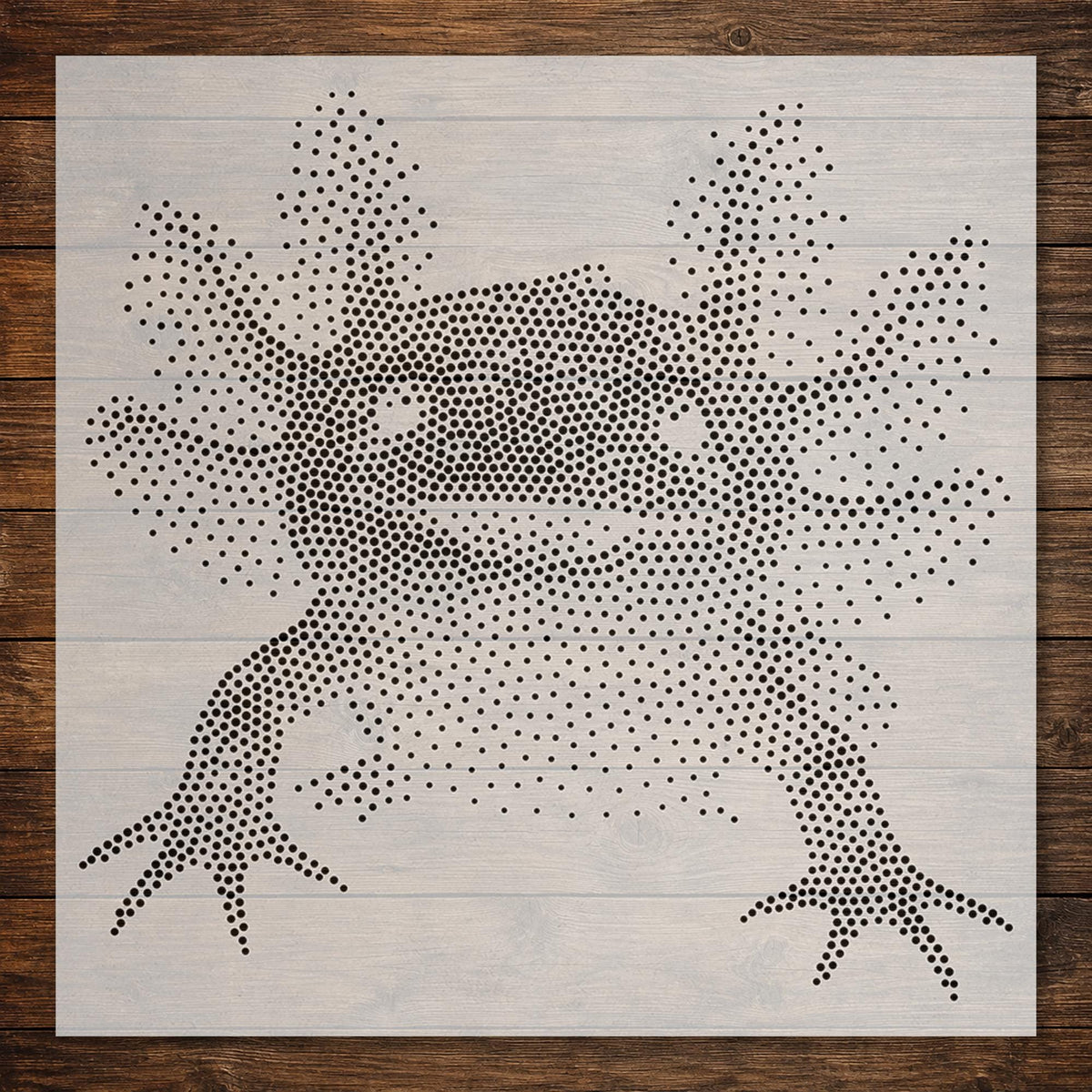 Axolotl Portrait reusable Mylar stencil
