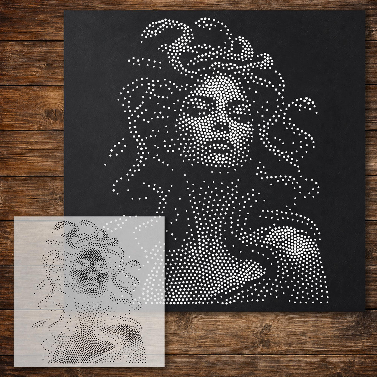 Medusa reusable Mylar stencil